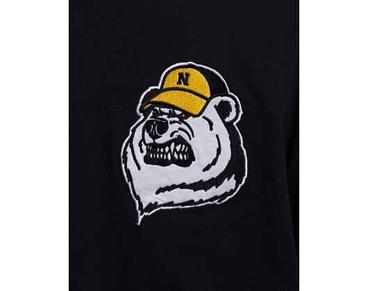 Triko New Era Heritage Patch Jersey Black / Off White