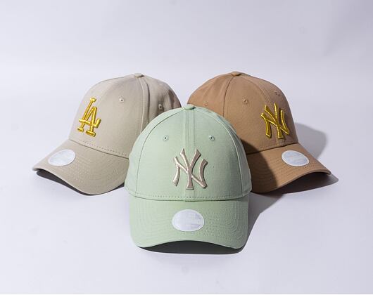 Dámská kšiltovka New Era 9FORTY Womens MLB Metallic Logo New York Yankees Soft Grass / Shiny Silver