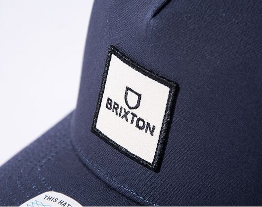 Kšiltovka Brixton Alpha Block X C MP Mesh Cap Washed Navy