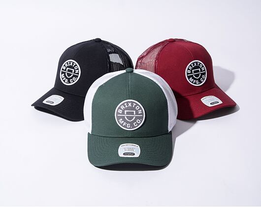 Kšiltovka Brixton Crest X MP Mesh Cap Spruce / White
