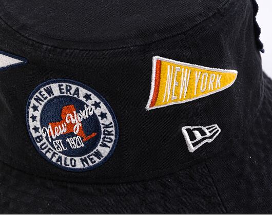Klobouk New Era Heritage All Over Patch Bucket Black