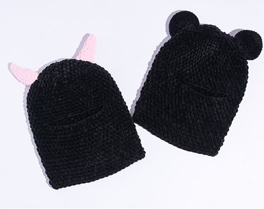 Pletená Plyšová Custom kukla Cute Ears