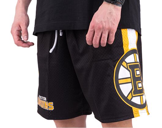 Kraťasy Mitchell & Ness NHL M&N CITY COLLECTION MESH SHORT BRUINS Black