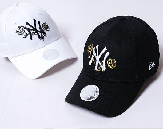 Dámská kšiltovka New Era 9FORTY Womens MLB Floral Metallic New York Yankees Black