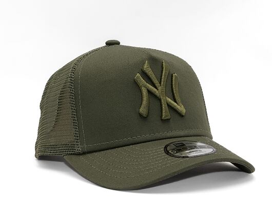 Dětská kšiltovka New Era 9FORTY Kids A-Frame Trucker MLB Tonal Mesh New York Yankees Olive