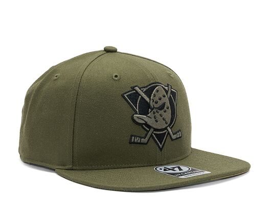 Kšiltovka '47 Brand NHl Anaheim Ducks Ballpark Camo CAPTAIN Sandalwood