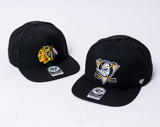 Kšiltovka '47 Brand NHL Anaheim Ducks No Shot CAPTAIN Black
