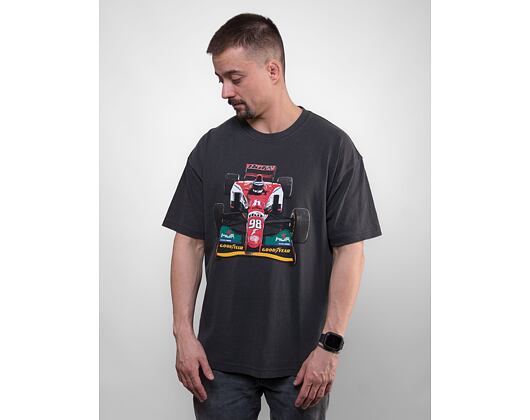 Triko HUF × GOODYEAR F1 Washed T-Shirt Washed Black