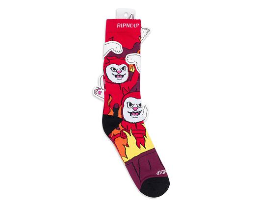 Ponožky RIP N DIP Heaven On Earth Socks RND10014 Red