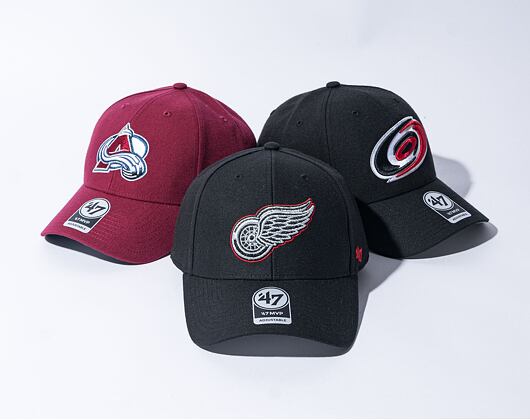Kšiltovka '47 Brand NHL Detroit Red Wings Metallic Snap MVP Black