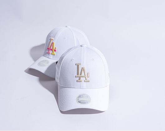 Dámská Kšiltovka New Era 9FORTY Womens MLB Metallic Logo Los Angeles Dodgers White / Silver