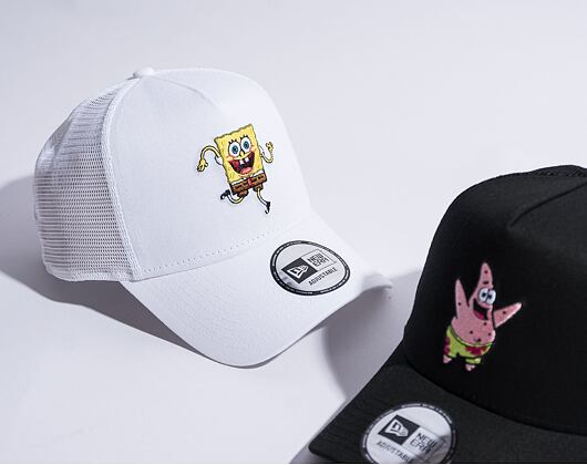 Kšiltovka New Era 9FORTY A-Frame Trucker Nickelodeon Spongebob White / Yellow