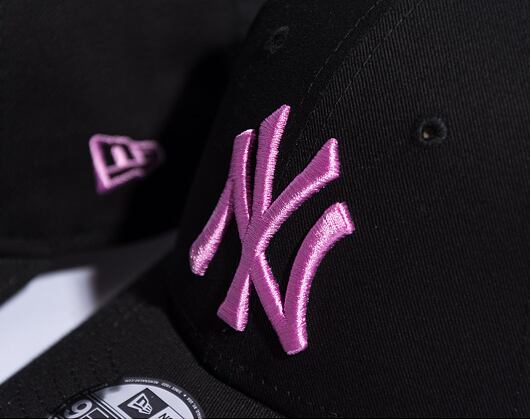 Dětská Kšiltovka New Era 9FORTY Kids MLB League Essential New York Yankees Black / Wild Rose Pink