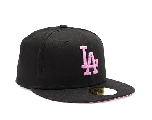 Kšiltovka New Era 59FIFTY MLB League Essential Los Angeles Dodgers Black / Wild Rose Pink