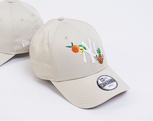 Dětská Kšiltovka New Era 9FORTY Kids MLB Fruit Icon New York Yankees Stone / White
