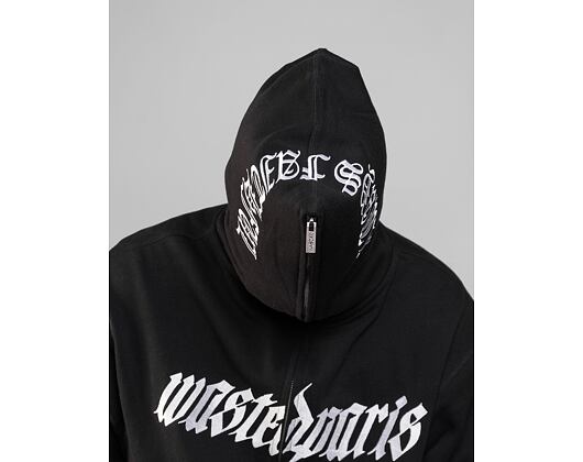 Mikina Wasted Paris Full Zip Streak - Black