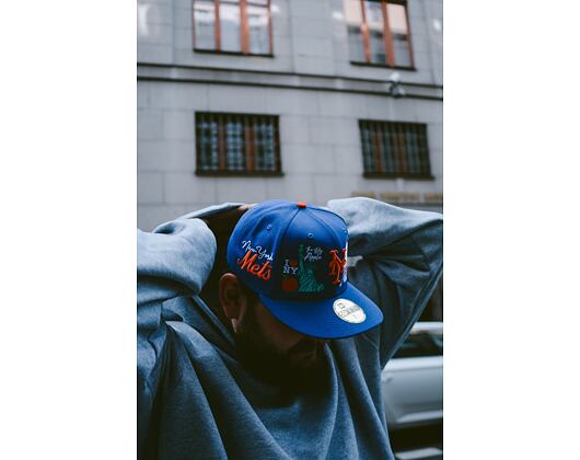 Kšiltovka Adam Wave New Era 59FIFTY MLB Authentic Performance New York Mets Fitted Team Color