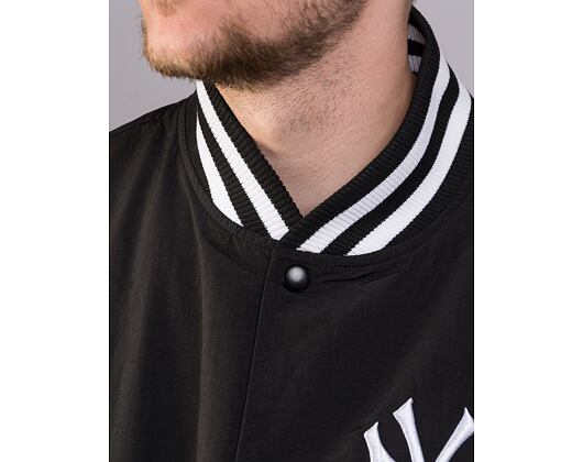 Bunda New Era Team Logo Back Print Bomber New York Yankees Black / Optic White
