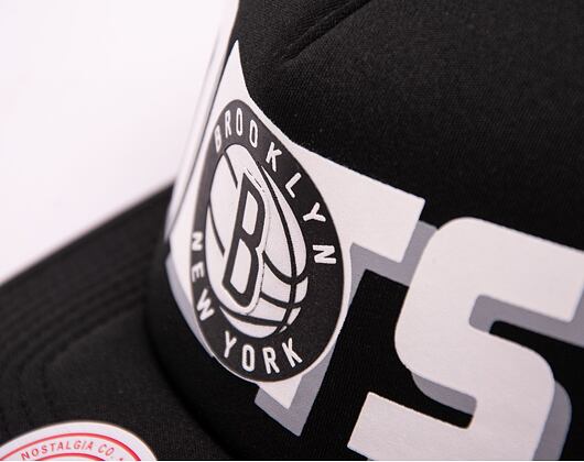 Kšiltovka Mitchell & Ness NBA Billboard Trucker Snapback Brooklyn Nets Black