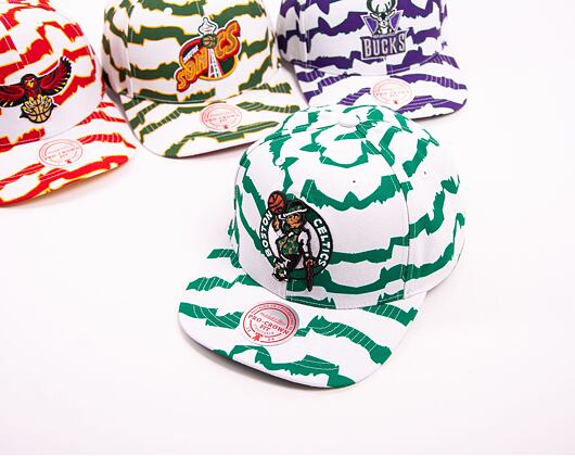 Kšiltovka Mitchell & Ness NBA Krookz Pro Snapback Boston Celtics White / Green