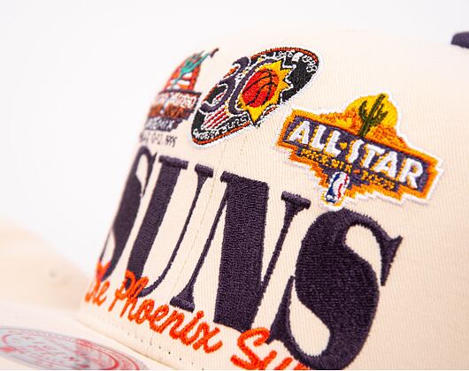 Kšiltovka Mitchell & Ness NBA Reframe Retro Snapback Hwc Phoenix Suns Off White