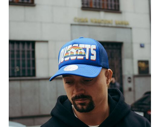 Kšiltovka Mitchell & Ness NBA Billboard Trucker Snapback Hwc Denver Nuggets Blue