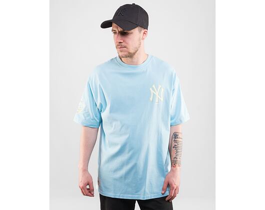 Triko New Era MLB Pastel Oversized Tee New York Yankees Pastel Blue / Off White