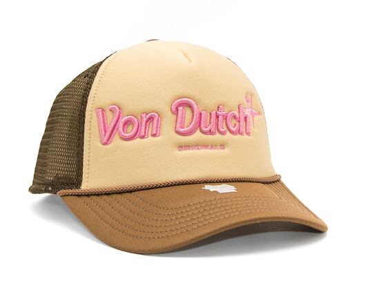 Kšiltovka Von Dutch Trucker Lund Foam Beige/Brown