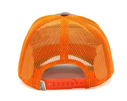 Kšiltovka Von Dutch Trucker Boston Cotton Denim Denim/Orange