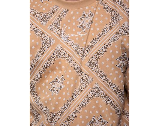 Triko Karl Kani Small Signature Paisley Tee sand/black/white