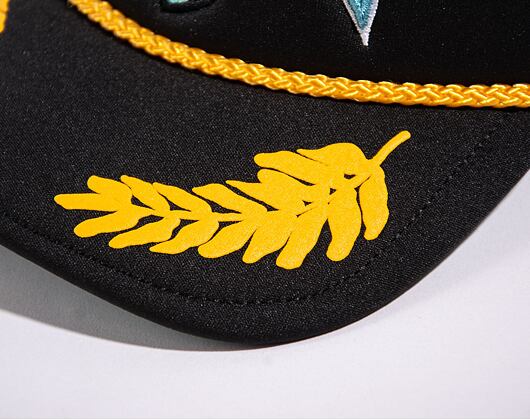 Kšiltovka Mitchell & Ness Nhl Gold Leaf Trucker Kraken Black