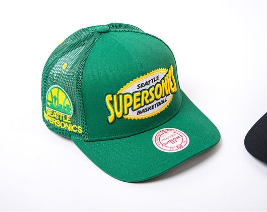 Kšiltovka Mitchell & Ness NBA Team Seal Trucker HWC Supersonics Green