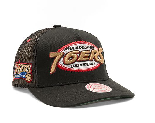 Kšiltovka Mitchell & Ness NBA Team Seal Trucker HWC 76Ers Black