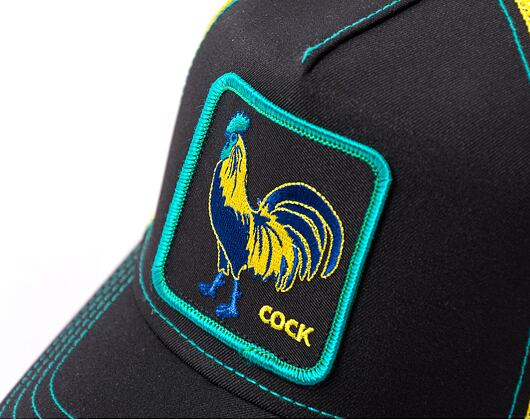 Kšiltovka Goorin - 'Acid Trip Pack' - Cock Trip - Black / Yellow