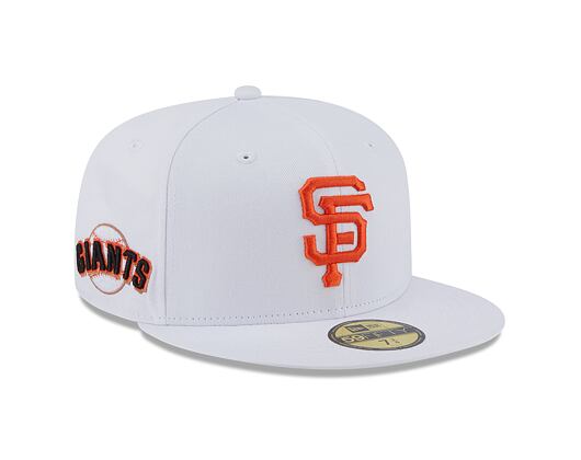 Kšiltovka New Era 59FIFTY MLB Team Side Patch San Francisco Giants White / Orange