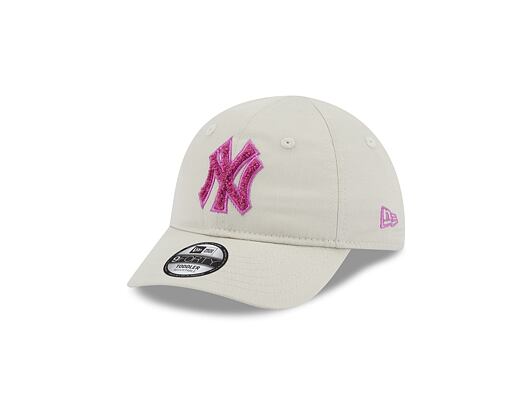 Dětská Kšiltovka New Era 9FORTY Kids MLB Boucle New York Yankees Stone / Pink
