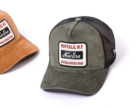 Kšiltovka New Era 9FORTY A-Frame Trucker Cord Trucker New Olive / Black