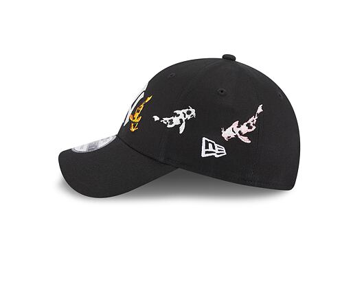 Kšiltovka New Era 9FORTY MLB Koi Fish New York Yankees Black / Optic White