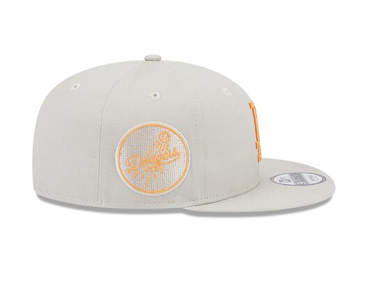 Kšiltovka New Era 9FIFTY MLB Side Patch Los Angeles Dodgers Stone / Orange Glaze