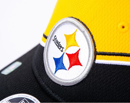 Kšiltovka New Era 9FORTY Stretch-Snap NFL Sideline 23 Pittsburgh Steelers Team Colors