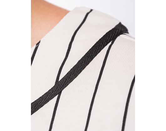 Triko New Era Pinstripe Jersey Off White / Black
