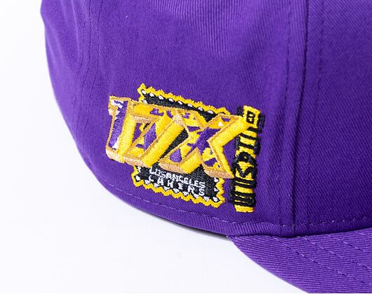 Kšiltovka New Era 9FIFTY NBA Patch Los Angeles Lakers True Purple / Upright Yellow