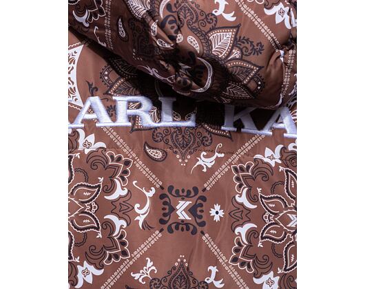 Bunda Karl Kani OG Paisley Puffer Jacket brown