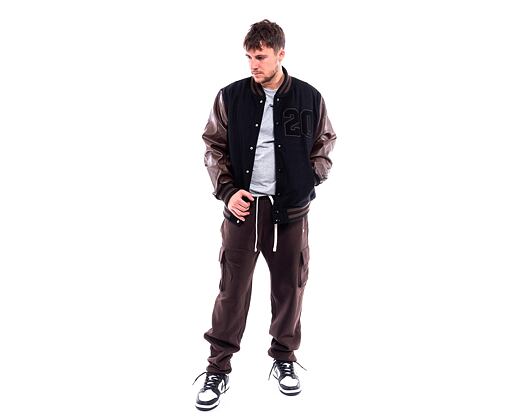 Tepláky New Era Cargo Joggers Brown / White