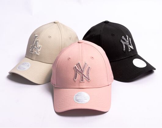 Dámská Kšiltovka New Era 9FORTY Womens MLB Diamante New York Yankees Pastel Pink