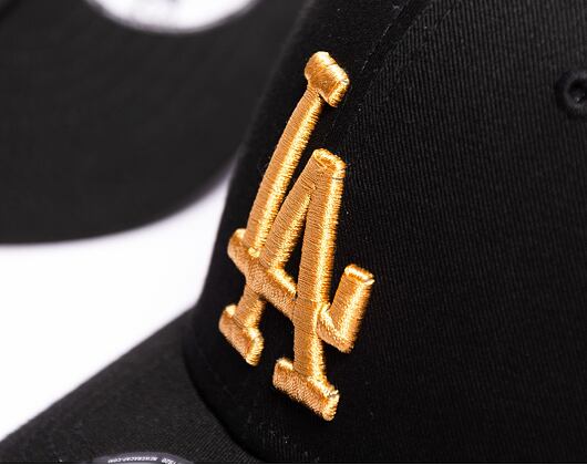 Kšiltovka New Era 9FORTY MLB League Essential Los Angeles Dodgers Black / Bronze