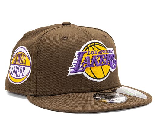 Kšiltovka New Era 9FIFTY NBA Repreve Los Angeles Lakers Walnut Brown / Purple