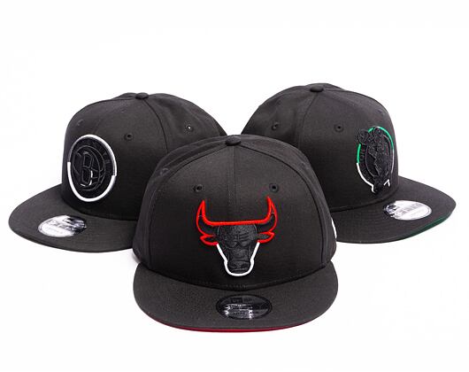 Kšiltovka New Era 9FIFTY NBA Split Logo Chicago Bulls Black / Scarlet