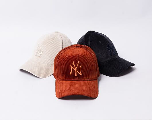 Kšiltovka New Era 39THIRTY MLB Wide Cord New York Yankees Brown / Brown
