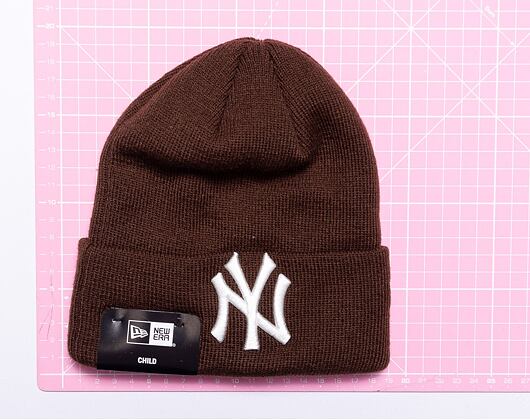 Dětský Kulich New Era MLB Kids Child League Essential Beanie New York Yankees Dark Brown/Off White